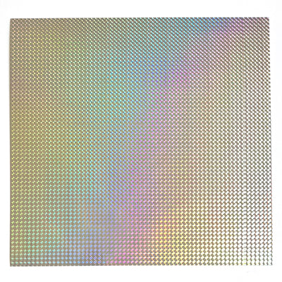 wavy blocks holographic cardstock- foil cardstock - silver cardstock - Encore - 12x12 cardstock - 12x12 Cardstock Shop