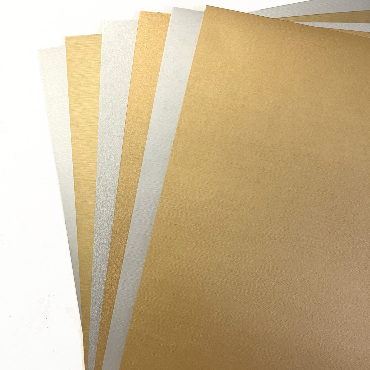 Textured Foil Cardstock Complete Variety Pack - 12 Sheets - Encore Paper