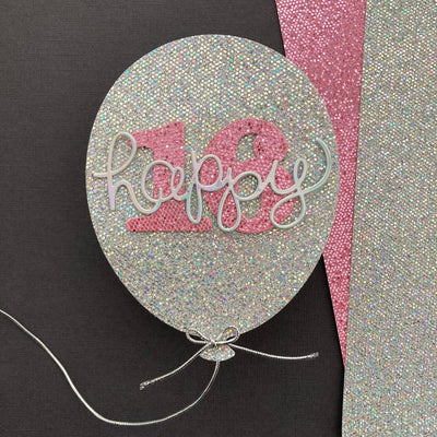 HOLOGRAM SILVER Sequin Glitter Cardstock - Encore Paper