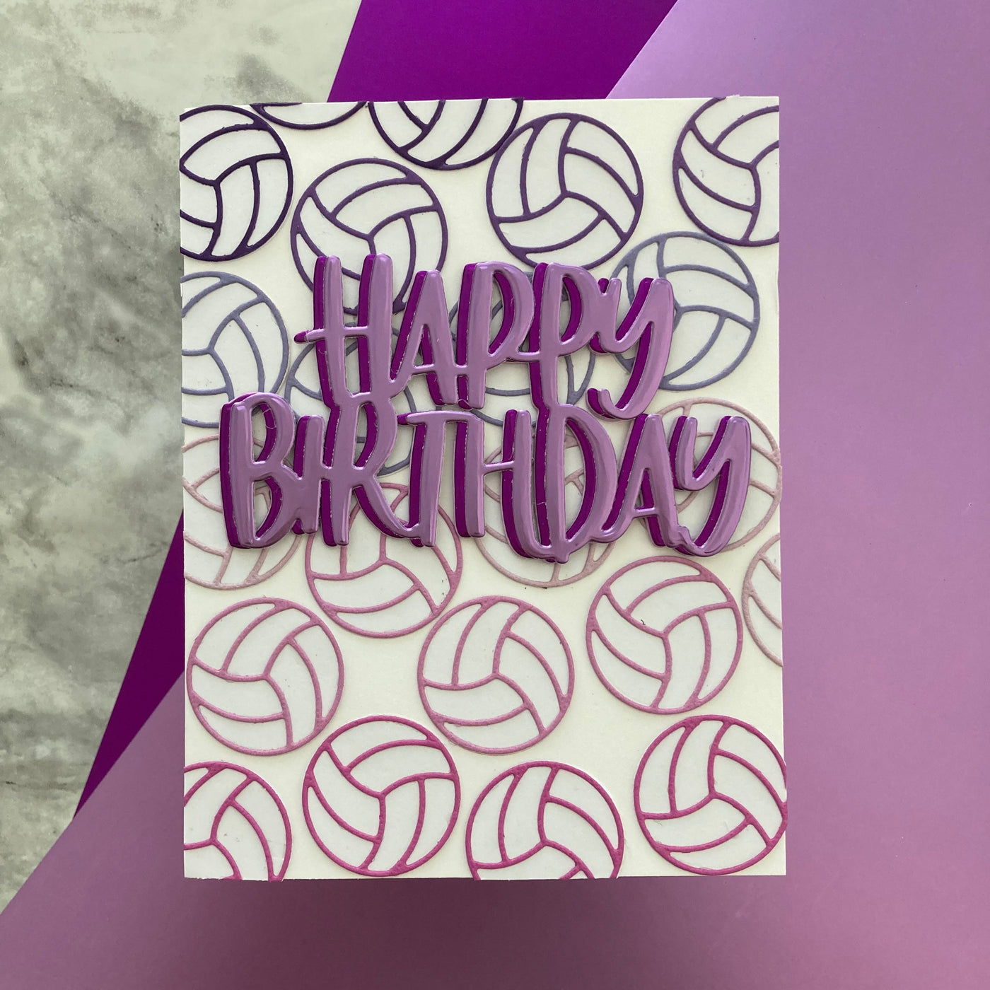 handmade card featuring Encore matte foil cardstock