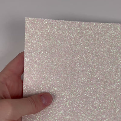 WHITE OPAL Glitter Luxe Cardstock - 12x12 Cardstock Shop - 12x12 Cardstock - WHITE glitter Cardstock - Encore