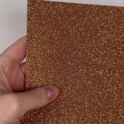 CARAMEL glitter Luxe Cardstock - 12x12 Cardstock Shop - 12x12 Cardstock - CARAMEL glitter Cardstock - Encore