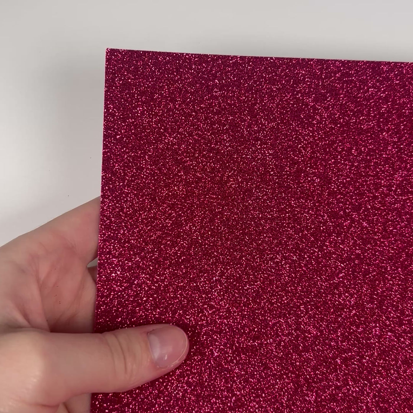 RASPBERRY Glitter Luxe Cardstock - 12x12 Cardstock Shop - 12x12 Cardstock - HOT PINK glitter Cardstock - Encore