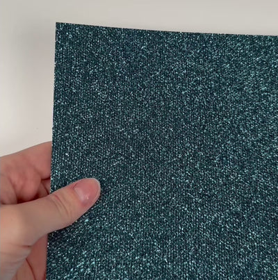 CALYPSO BLUE Sequin Glitter Cardstock - Teal disco ball glitter - 12x12 Cardstock shop - 12x12 Cardstock - blue glitter Cardstock - Encore