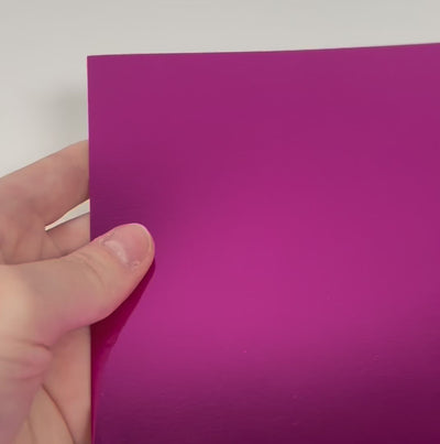 KUNZITE Mirror Foil Cardstock - 12x12 Foil Cardstock - pink/purple cardstock - Encore paper - video shows light play