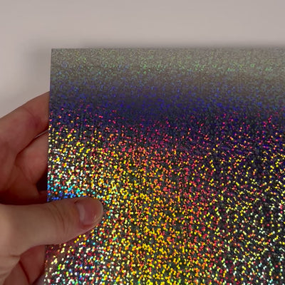 Dots holographic cardstock- foil cardstock - silver cardstock - Encore - 12x12 cardstock - 12x12 Cardstock Shop