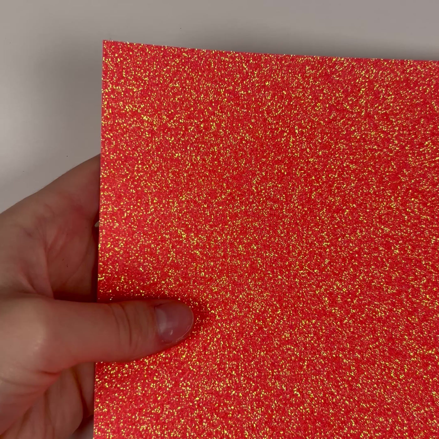 NEON SUNSET Glitter Luxe Cardstock - 12x12 Cardstock Shop - 12x12 Cardstock - CORAL glitter Cardstock - Encore