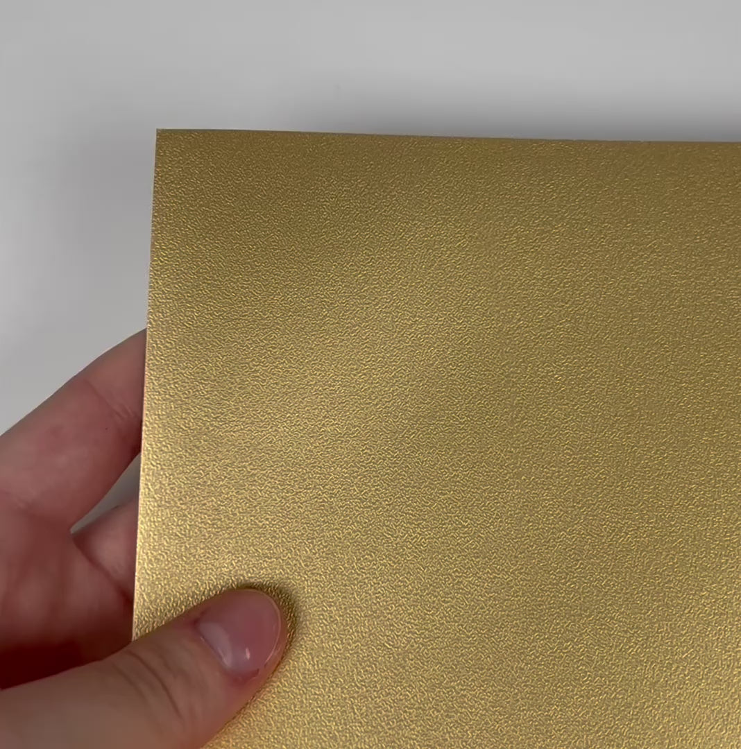 STIPPLED GOLD Foil Cardstock - 12x12 matte cardstock- Encore - 12x12 Cardstock Shop - Gold - Stippled Texture