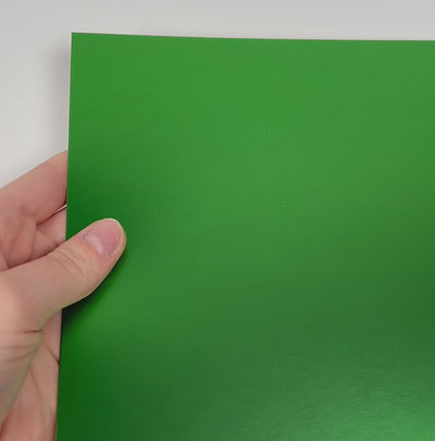 EMERALD CITY matte foil cardstock - 12x12 cardstock - green cardstock - encore paper - video shows light play