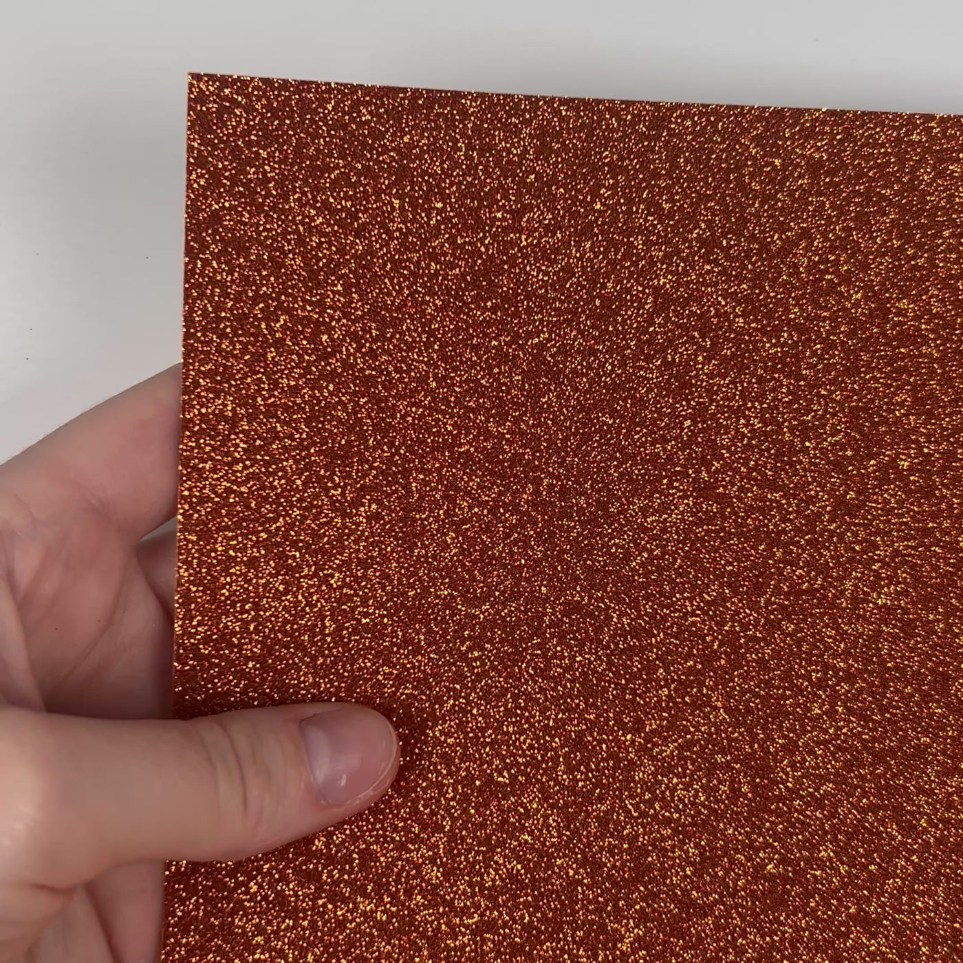 AUTUMN ORANGE Glitter Luxe Cardstock - 12x12 glitter Cardstock - 12x12 Cardstock - Encore - ORANGE glitter Card-stock - mess free glitter Cardstock