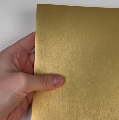 BRUSHED GOLD Foil Cardstock- 12x12 Matte Cardstock - Encore - 12x12 Cardstock Shop - Gold - Matte