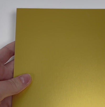 GOLDEN GLOW matte foil cardstock - 12x12 cardstock - gold cardstock - encore paper - video shows light play