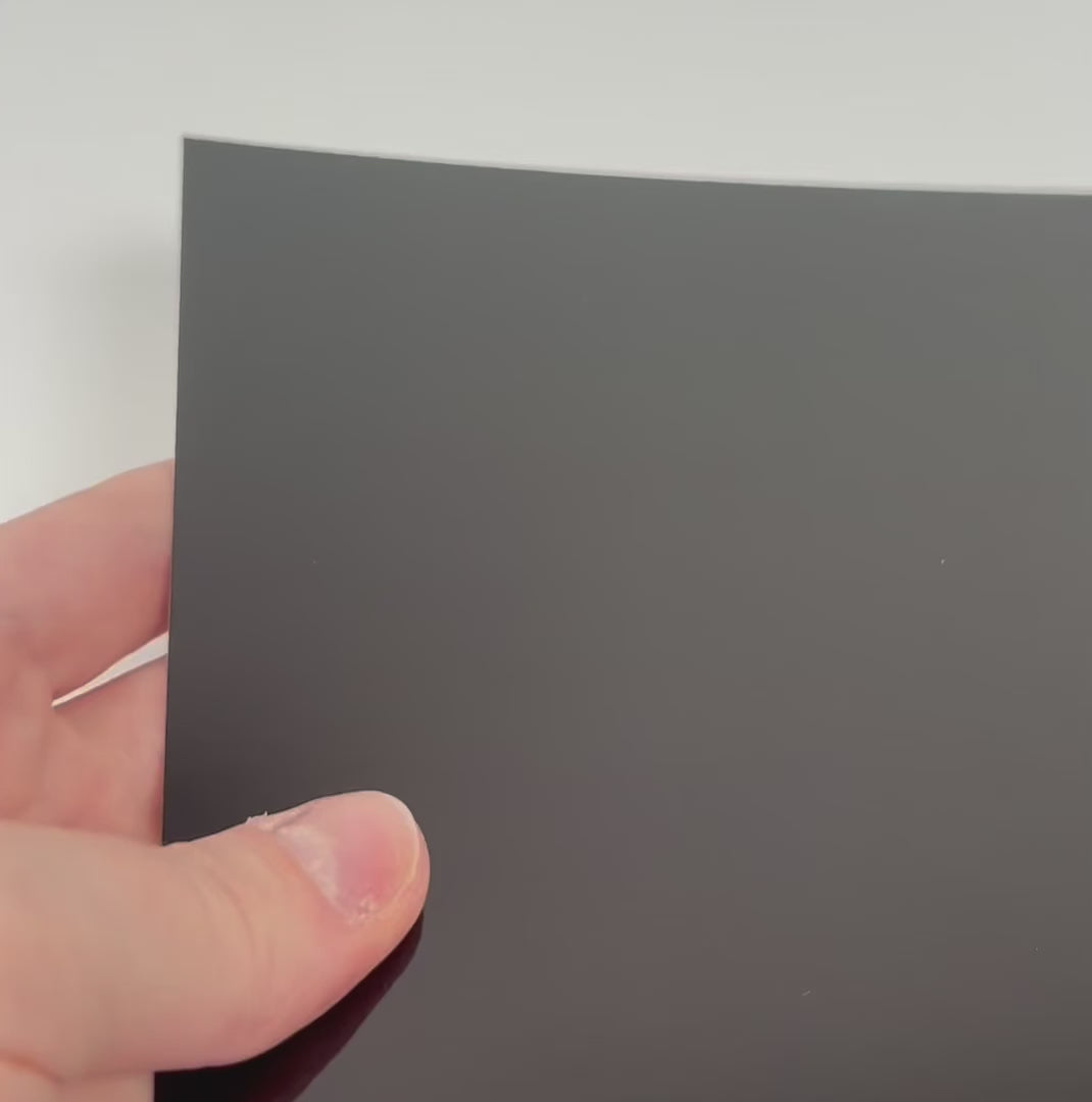 BLACK COAL Mirror Foil Cardstock - 12x12 Foil Cardstock - Encore paper - video shows light play