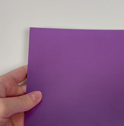 LILAC matte foil cardstock - 12x12 cardstock - purple cardstock - encore paper - video shows light play