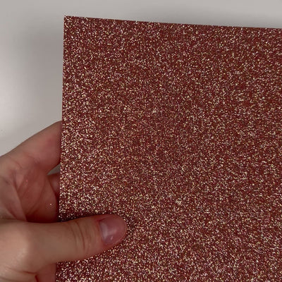 COPPER FUSION Glitter Luxe Cardstock - 12x12 Cardstock Shop - 12x12 Cardstock - COPPER glitter Cardstock - Encore