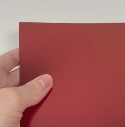 RED CURRANT Mirror Foil Cardstock - 12x12 Foil Cardstock - Encore paper - video shows light play