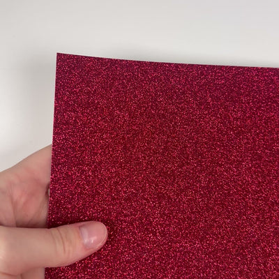 RUBY RED Glitter Luxe Cardstock - 12x12 Cardstock Shop - 12x12 Cardstock - RED glitter Cardstock - Encore