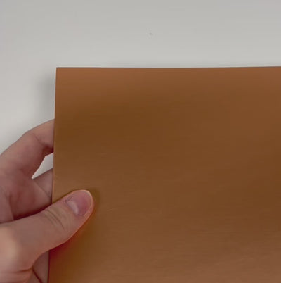 ROSE GOLD matte foil cardstock - 12x12 cardstock - encore paper - video shows light play