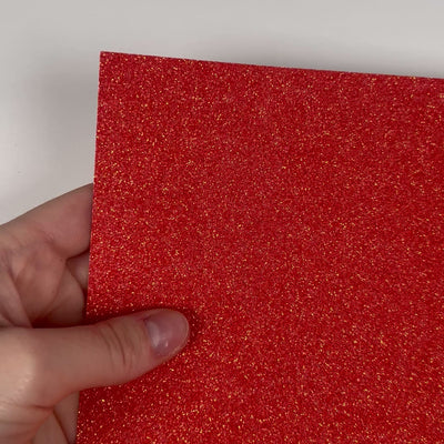 NEON PERSIMMON Glitter Luxe Cardstock - 12x12 Cardstock Shop - 12x12 Cardstock - DARK ORANGE glitter Cardstock - Encore