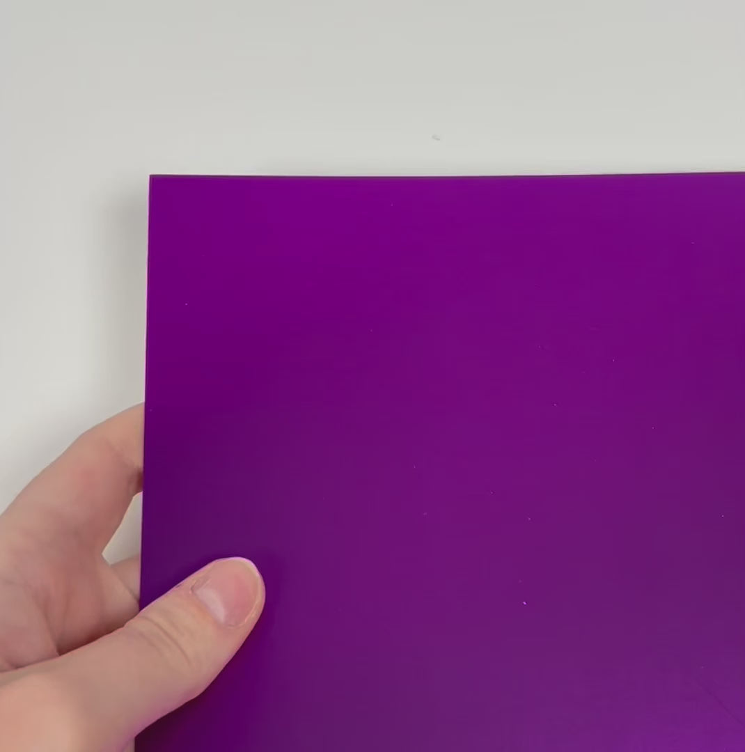 REGAL PURPLE matte foil cardstock - 12x12 cardstock - encore paper - video shows light play