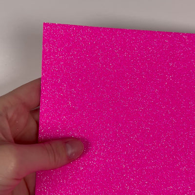 NEON PINK Glitter Luxe Cardstock - 12x12 Cardstock Shop - 12x12 Cardstock - PINK glitter Cardstock - Encore