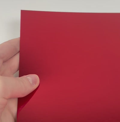 ROCKET RED Mirror Foil Cardstock - 12x12 Foil Cardstock - Encore paper - video shows light play