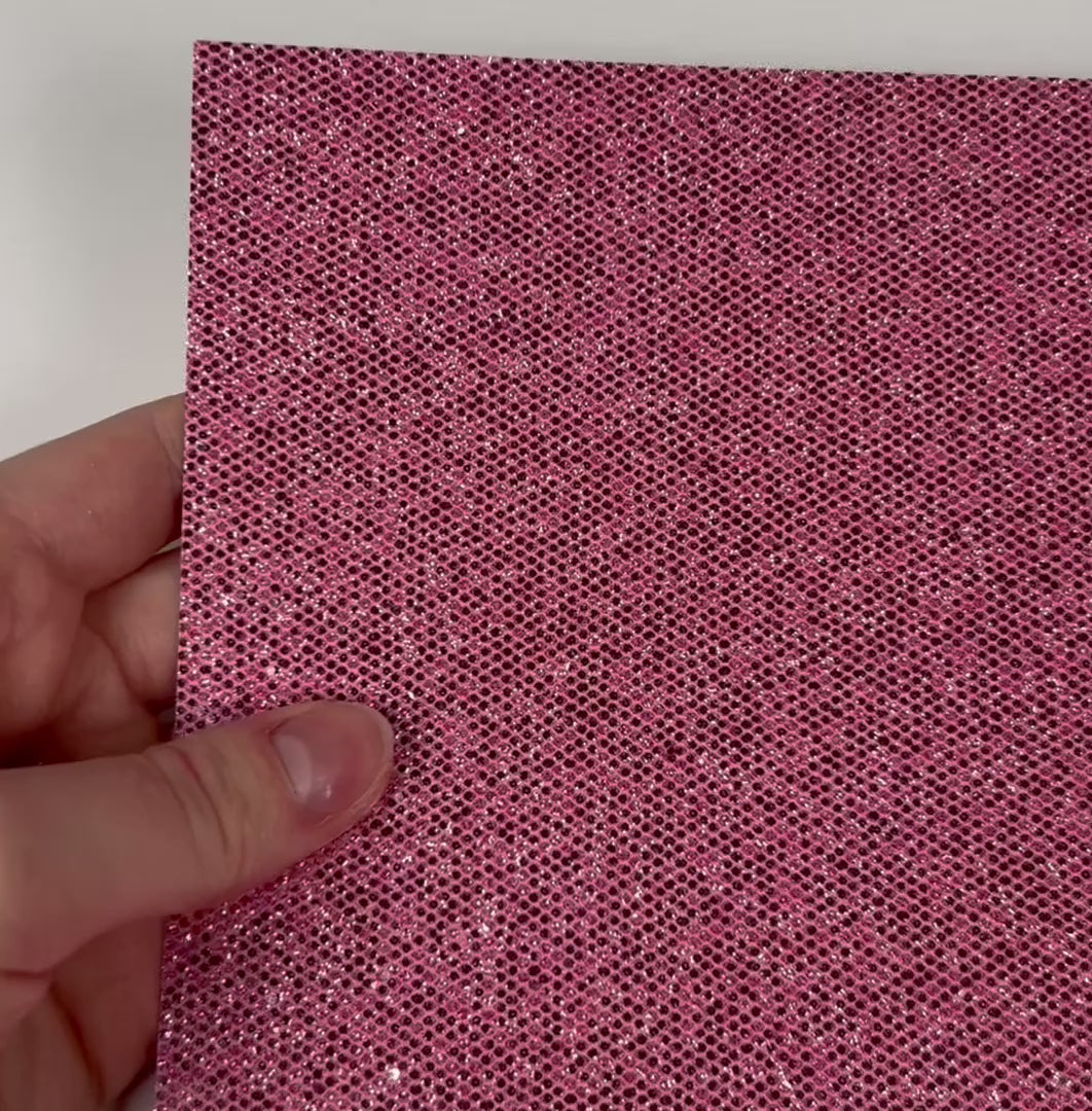 SHELL PINK Sequin Glitter Cardstock - PINK disco ball glitter - 12x12 Cardstock shop - Encore - 12x12 Cardstock - PINK glitter Cardstock