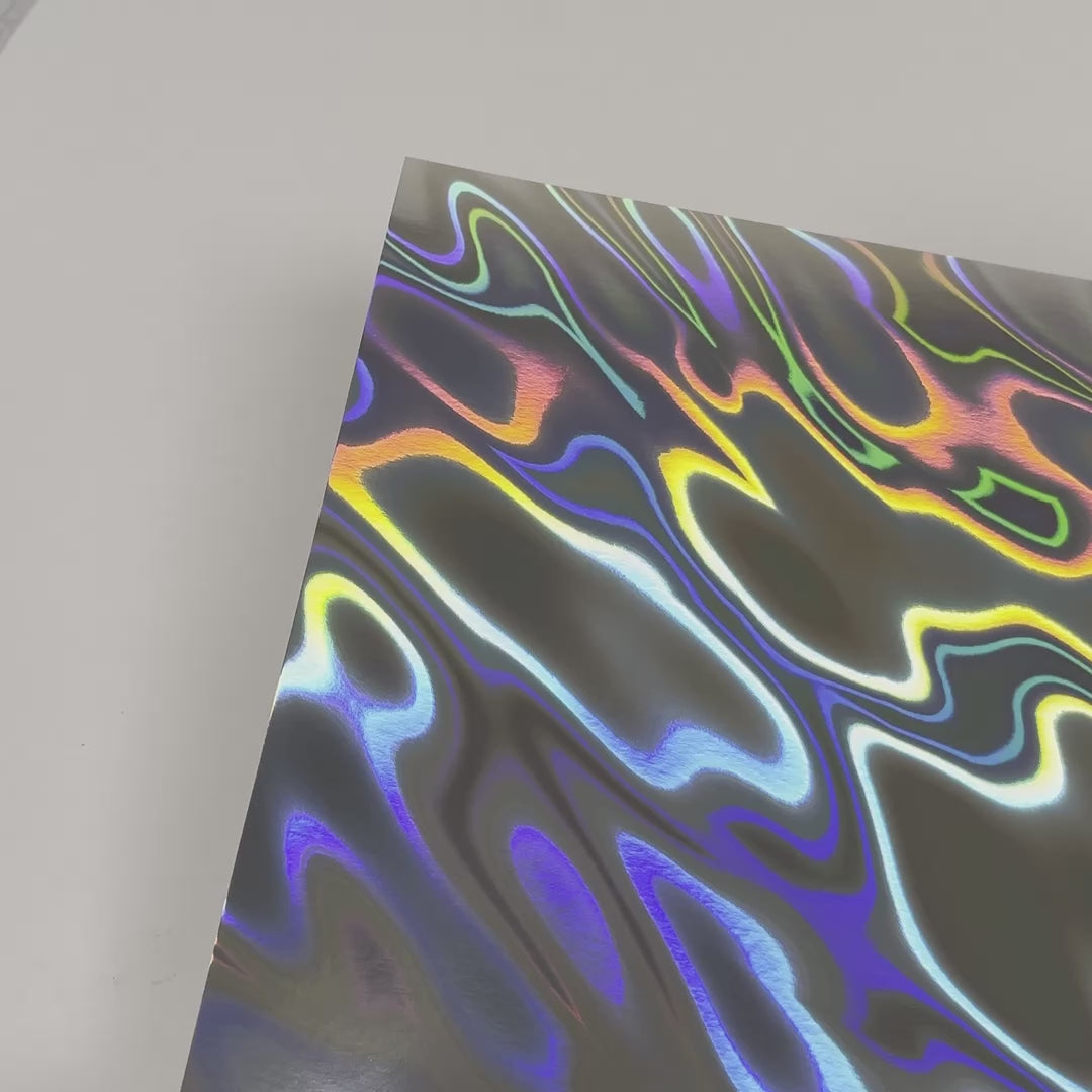 Holographic Cardstock Lava pack of 5
