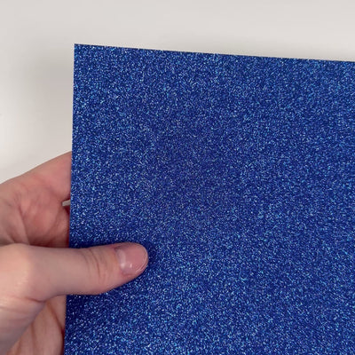 COBALT BLUE Glitter Luxe Cardstock - 12x12 glitter Cardstock - 12x12 Cardstock - Encore - DARK BLUE glitter Card-stock - mess free glitter Cardstock