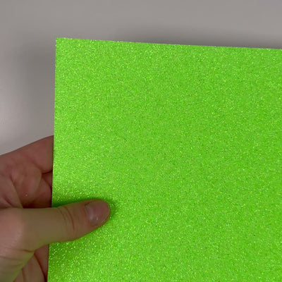 NEON GREEN Glitter Luxe Cardstock - 12x12 Cardstock Shop - 12x12 Cardstock - LIGHT GREEN glitter Cardstock - Encore