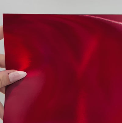 RED HOLOGRAPHIC Iridescent Foil Cardstock - 12x12 - Encore Paper - video shows light play