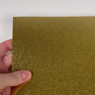 Gold mirror foil cardstock with a glitter finish - smooth, shiny gold foil cardstock with glitter details- ENCORE - glitter cardstock - 12x12 Cardstock Shop