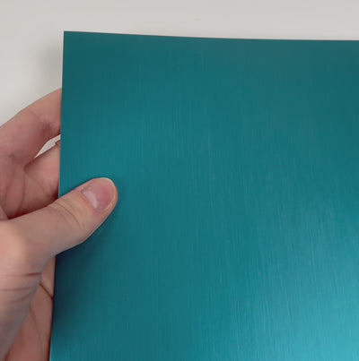 TURQUOISE matte foil cardstock - 12x12 cardstock - encore paper - video shows light play