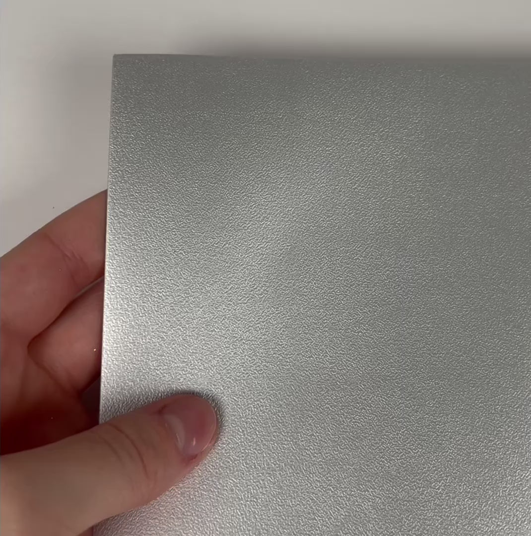 STIPPLED SILVER Foil Cardstock - 12x12 Matte Cardstock - Encore - 12x12 Cardstock Shop - Silver - Stippled