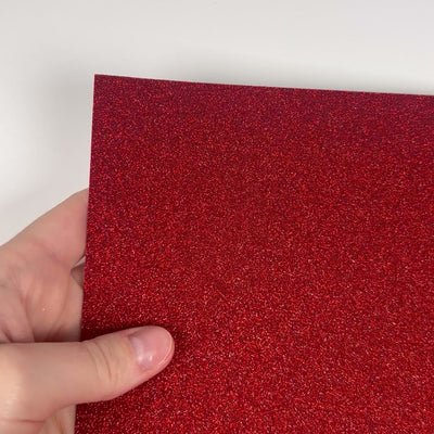 VAMPIRE RED Glitter Luxe Cardstock - 12x12 glitter Cardstock - 12x12 Cardstock - Encore - RED glitter Card-stock - mess free glitter Cardstock