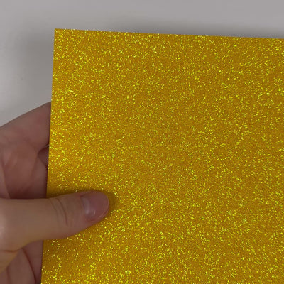 SUMMER SUN Glitter Luxe Cardstock - 12x12 glitter Cardstock - 12x12 Cardstock - Encore - yellow glitter Card-stock - mess free glitter Cardstock