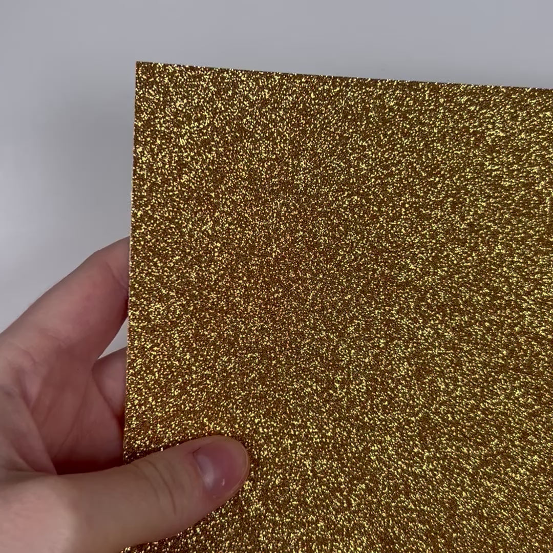 BRASS GOLD GLITTER Luxe Cardstock - 12x12 Cardstock Shop - 12x12 Cardstock - GOLD glitter Cardstock - Encore