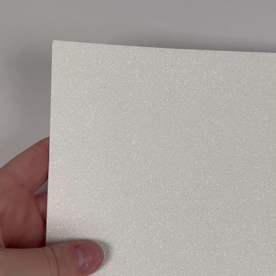 Bright White Glitter Luxe Cardstock - 12x12 glitter Cardstock - 12x12 Cardstock - Encore - white glitter Card-stock