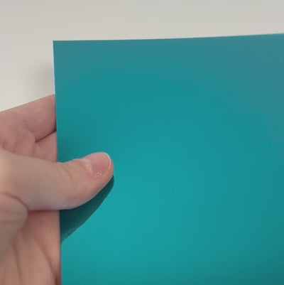 TEAL Mirror Foil Cardstock - 12x12 Foil Cardstock - Encore paper - video shows light play