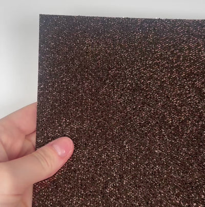 CHOCOLATE Sequin Glitter Cardstock - BROWN disco ball glitter - 12x12 Cardstock shop - Encore - 12x12 Cardstock - brown glitter Cardstock