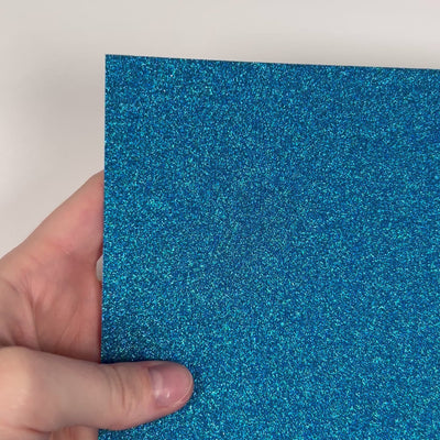 TAHITI Glitter Luxe Cardstock - 12x12 glitter Cardstock - 12x12 Cardstock - Encore - BLUE glitter Card-stock - mess free glitter Cardstock