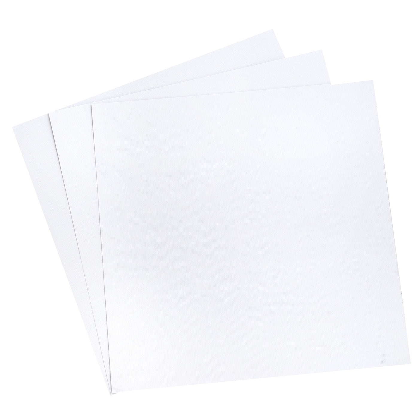 American Crafts Textured Cardstock Pack 5X7 Solid White