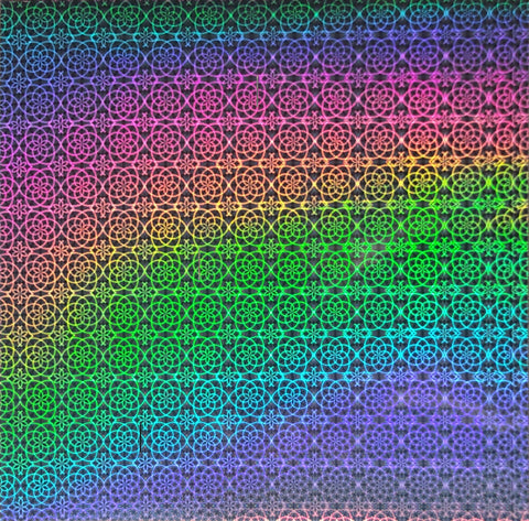 RAINBOW HOLOGRAHIC Foil Board - 12x12 Bazzill Specialty Cardstock