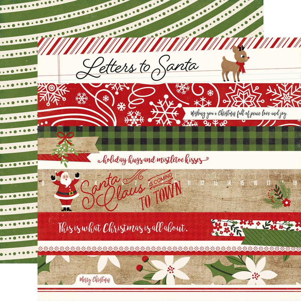 A Perfect Christmas Cardstock Stickers 12 inchx12 inch-Elements