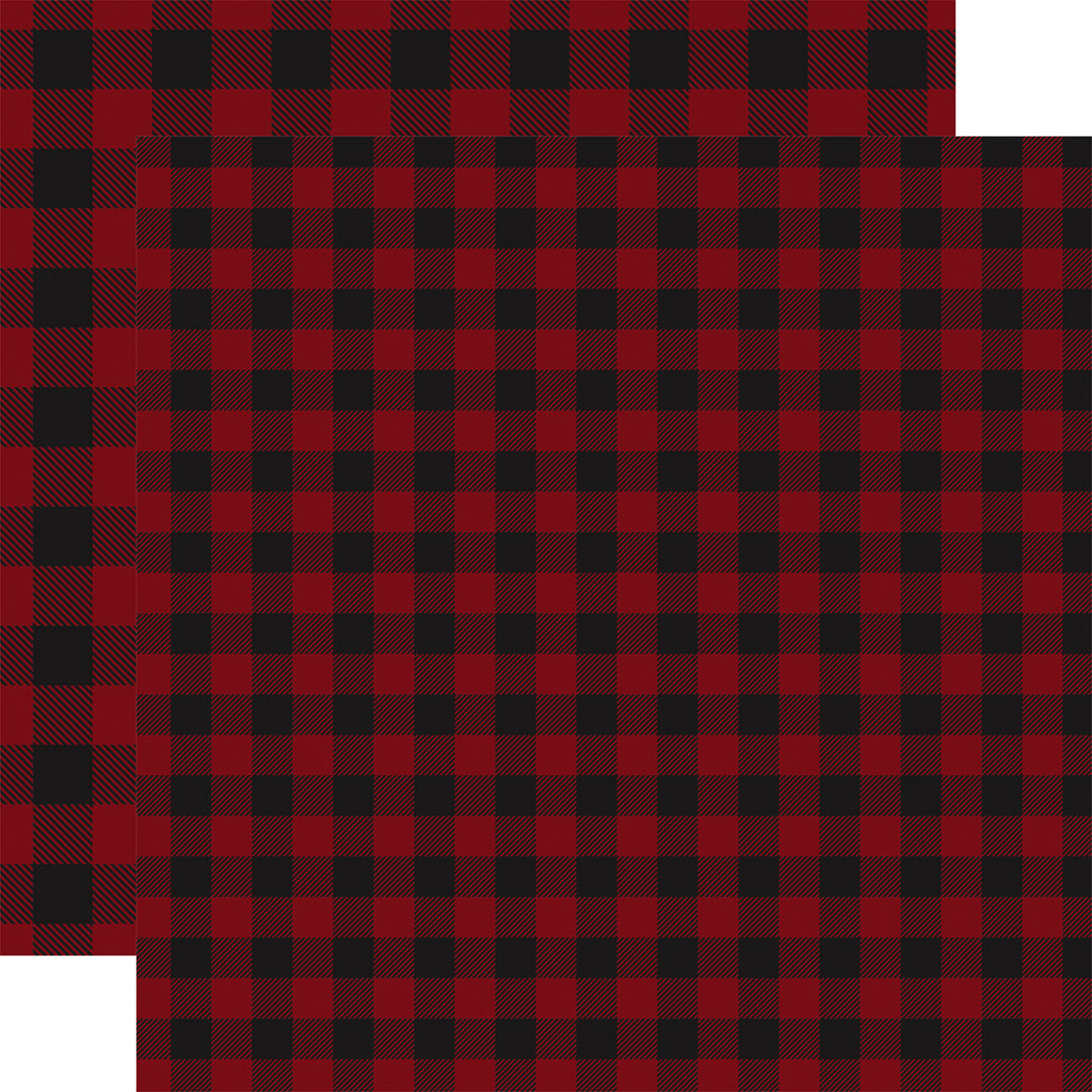 WHITE BUFFALO PLAID - 12x12 Patterned Cardstock - Carta Bella