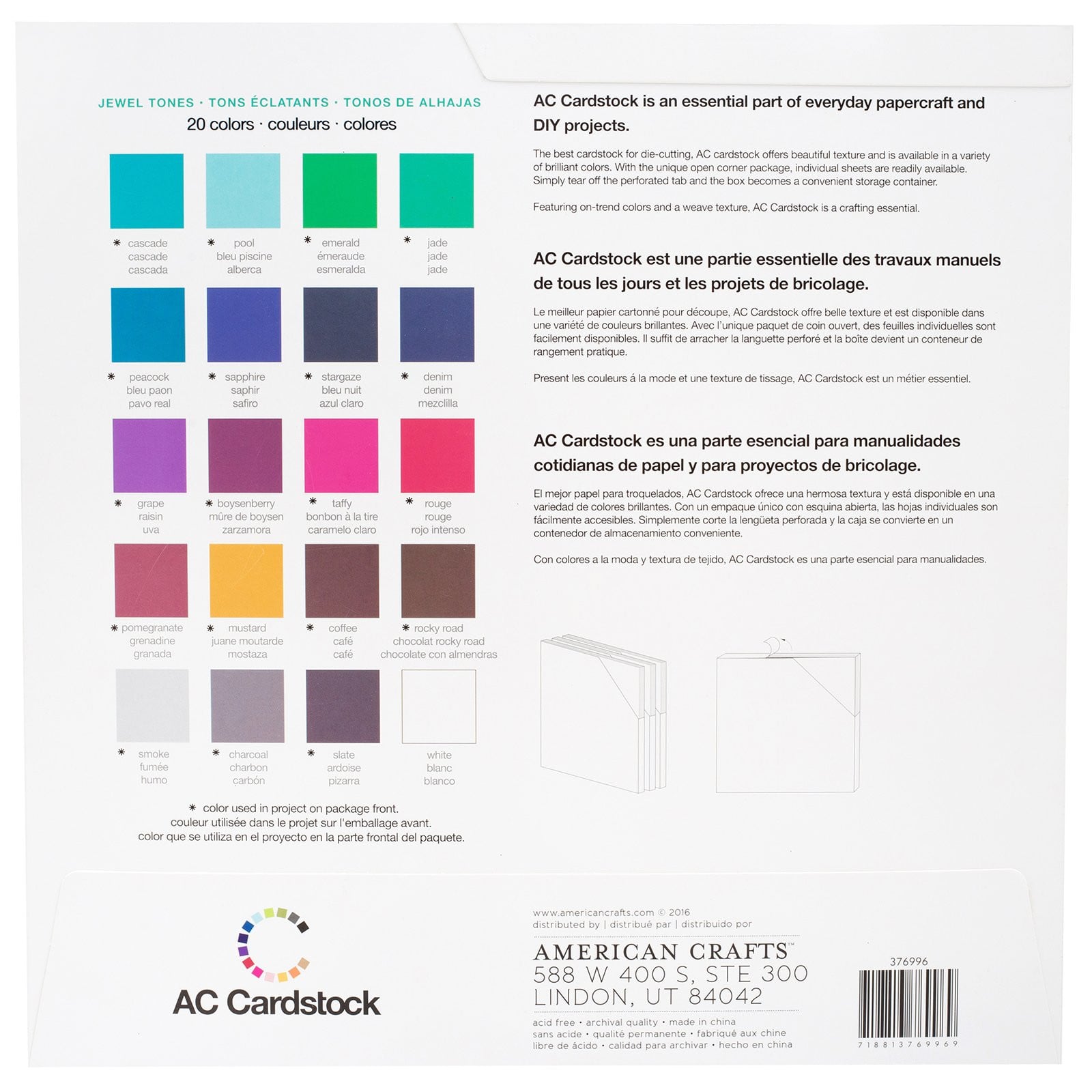 12 Pack: Jewel Colors Textured Paper Pad by Recollections™, 4.5 x 6.5