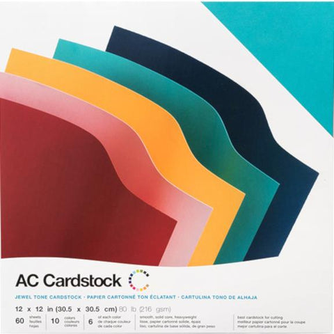 American Crafts Textured Cardstock Pack 8.5X11 60/Pkg - Solid
