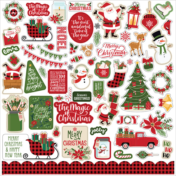 Celebrate Christmas Sticker Sheet - Echo Park Paper Co.