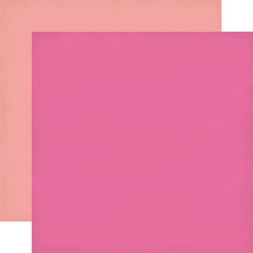 Powder Pink Printed Cardstock 12x12 Solid Paper - Echo Park Paper Co.