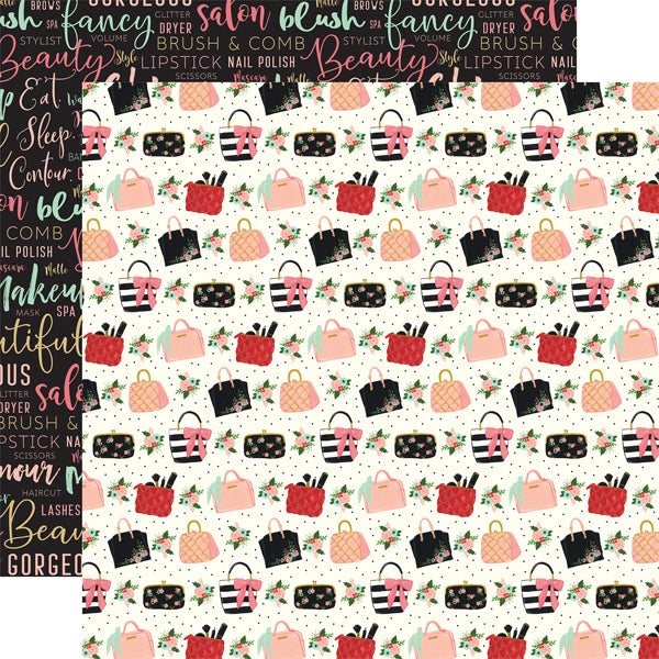 Blush Shimmer Cardstock - Echo Park Paper Co.